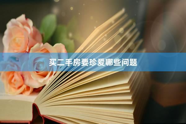 买二手房要珍爱哪些问题